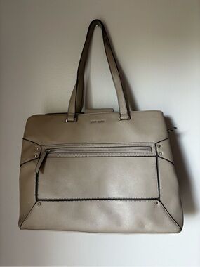 Nine West Beige Taupe Shoulder Tote